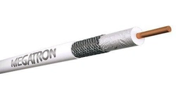 Cabo Coaxial Rg 06 67 Branco Rolo 100m Megatron