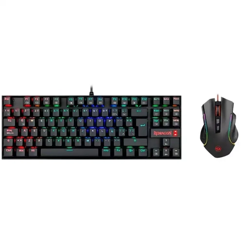 Kit Teclado Mêcanico Redragon Kumara + Mouse Griffin M607 RGB K552RGB-BA