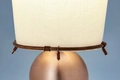 1 Abajur Cúpula com Base Cartucho Invertido