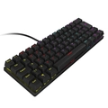 Teclado Mecânico 60% Vinik Anihi Black - Switch Red - Led Rainbow - Anihibkrd
