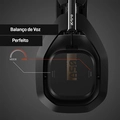 Headset Astro, Gaming A50 + Base Station Gen 4 com Áudio Dolby/Dolby Atmos, Preto/Dourado, Sem Fio - 939-001681