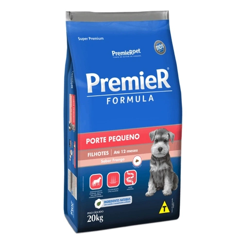 Ração Premier Formula Cães Filhotes Raças Pequenas Frango 20 kg