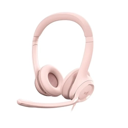 Headset Logitech H390 Rosa Estéreo Usb - 981-001280