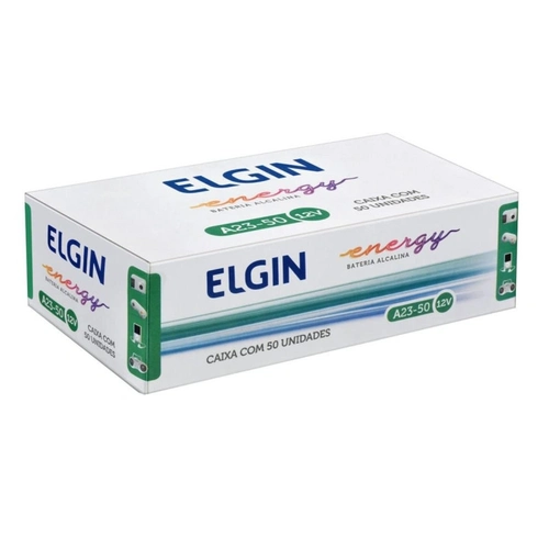 Elgin Bateria Alcalina 23a 12v Embalagem 50 Uni