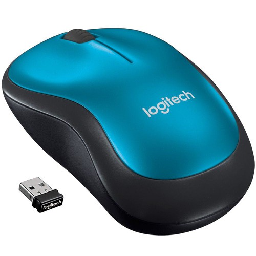 Mouse Logitech M185 Sem Fio Azul 1000DPI