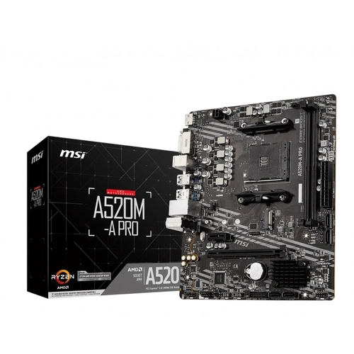 Placa Mãe AM4 MSI A520m-a Pro Ddr4