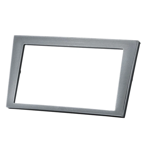 Contra Frente Plastica Permak Corsa  Montana  Meriva 2 Din Cinza 89/m3