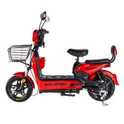 Bicicleta Scooter Eletrica Basket Wx-03 Wehawk 500w Bat 48v 12ah Vermelha