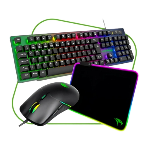 Kit Gamer Viper Pro Naja Teclado, Mouse e Mousepad
