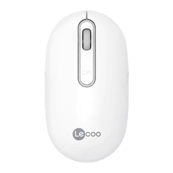 Mouse Sem Fio Recarregável Lenovo Lecoo Ws207 Branco