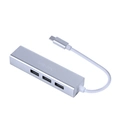 Hub Usb-C Tipo-C Para USB 3.0 + Rj45 1000Mbps Gigabit Vinik - HC-4RJ
