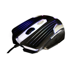 Mouse Otico Gamer C3tech Mg-11bsi Preto e Prata