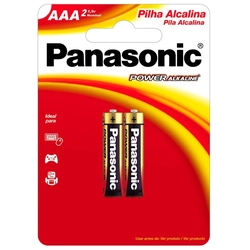 Pilha AAA Panasonic Alcalina Blister Com 2 Lr03xab/2b192