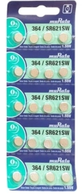 364 = 621 = 620 = 363 = G1 Murata - 1,55V cartela c/20un.