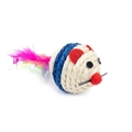 Brinquedo Mini Rato em Sisal para Gatos