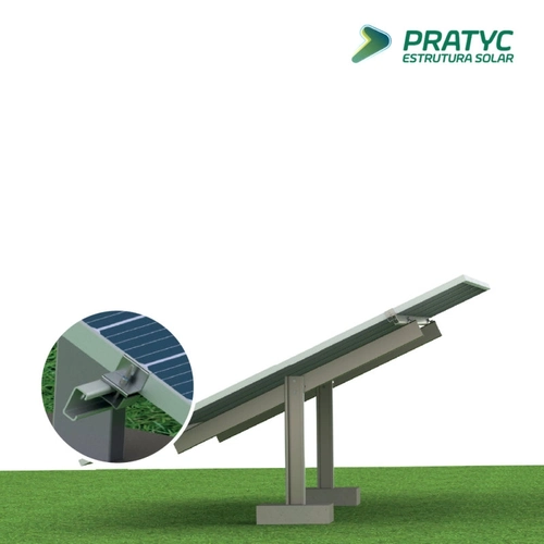 Estrutura De Solo Para 4 Placas Pratyc