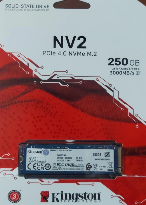 Hd Ssd M.2 2280 250gb M.2 Nvme Nv2 Snv2s - Kingston