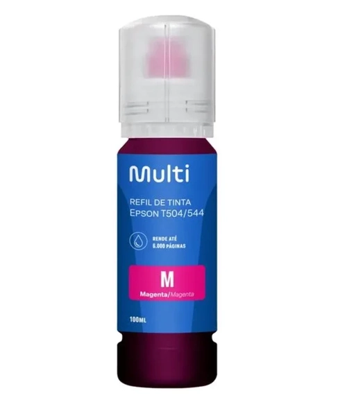 Refil de Tinta para Impressora Epson, T504/T544, 100ml, Magenta Multi - RF029 - Compatível Epson
