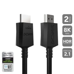 CABO HDMI ULTRA 2.1 28AWG PURO COBRE 8K 60HZ 2 METROS - PHM8K-2
