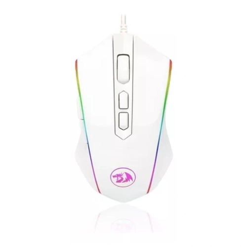 Mouse Gamer Memeanlion Chroma RGB 8 Botões 10000DPI Usb - Branco M710w-rgb - Redragon