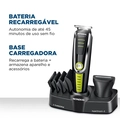 Aparador de Pelos a Bateria BIvolt Super Groom 06 BG-04 Preto e Verde - Mondial