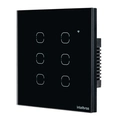 Interruptor Smart Touch Intelbras Ews1006 Wi-fi Com 6 Teclas Preto