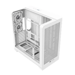 Gabinete Thermaltake View 390 AIR Mid Tower, Vidro Curvo, CT140 ARGB, Branco - CA-11F-00M6WN-00
