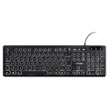 Teclado Vinik Usb Multimidia Slim Chocolate Teclas Redondas Led Branco 1.8m - Tc200