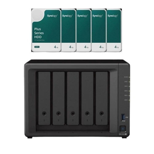 Servidor Nas Synology Diskstation DS1522+ Com 20TB (5 Hds Synology 4TB)