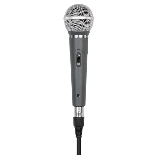 Microfone Com Fio Profissional Ls58 Chumbo, Acompanha Cabo de 5 Metros