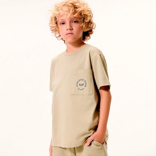 Conjunto Camiseta e Bermuda De Moletom Hering Masculino - Verde