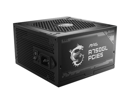 Fonte MAG A750GL PCIE5, 750W, Modular, PFC Ativo, 80 Plus Gold, Preto - 306-7ZP8B39-CE0