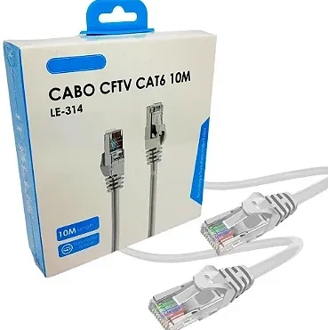 Cabo de rede Rj45 Cftv Cat6 10m Le-314 - It-Blue