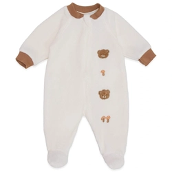 Macacão Manga Longa Zíper Sherpa e Suedine Unissex - Ursinhos