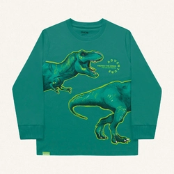 Camiseta Manga Longa Protect the Dinos Fakini - Masculina