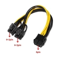 Cabo Adaptador Alimentação Placa de Vídeo 8 Pinos x 6+2 Pinos