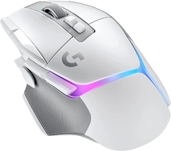 Mouse Gamer Logitech G502  X Plus, LIGHTSPEED, Sensor HERO 25K, RGB, 13 Botoes, Branco, Sem Fio - 910-006170