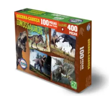 Quebra cabeça Puzzle Dinossauros 12150 Toia Brinquedos