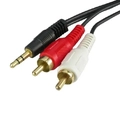 Cabo P2 Macho P/ 2 Rca 3m - Xc-p2st-2rca-3m