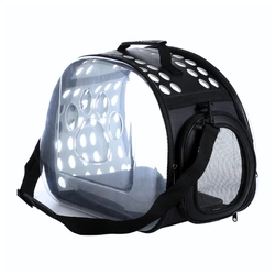 Bolsa Transporte Pet Relax Transparente para Cachorros e Gatos – Portátil, Dobrável e Respirável para Viagens e Passeios