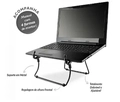 Suporte para notebook regulavel ergonômico Steel Preto - Reliza
