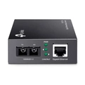 Conversor De Mídia Tp-link Gigabit Ethernet Para Fibra Ótica - Mc210cs