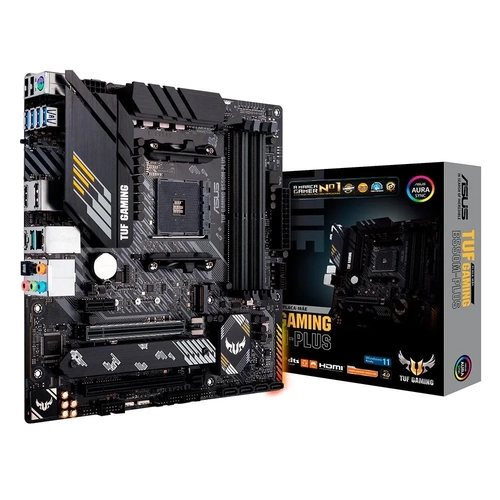 Placa-Mãe ASUS TUF Gaming B550M-Plus, AMD AM4, mATX, DDR4, Preto - 90MB19Y0-M0EAY0