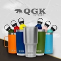 Copo Térmico Tumbler 30 OZ 887ml com Tampa - QGK (Branco)