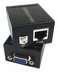 Adaptador Extensor Vga Video Via Cabo Rede Rj45 60m 1080p
