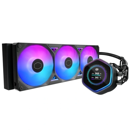 Water Cooler Masterliquid 360 Atmos Ii Lcd Preto 3 Fans Argb    Mlx-d36m-a25sz-l1
