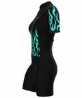 Macaquinho de Ciclismo Feminino Menta