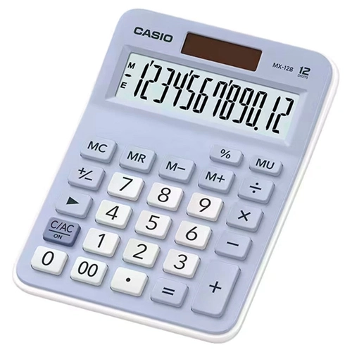 Calculadora de Mesa 12 Digitos Azul - Mx-12b-lb