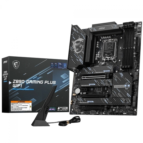 Placa Mãe MSI Z890 Gaming Plus WIFI, Chipset Z890, Intel LGA 1851, ATX, DDR5 - 911-7E34-002