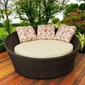 Chaise Redonda 190 cm Fibra Sintética e Alumínio  3 Almofada Rio de Janeiro